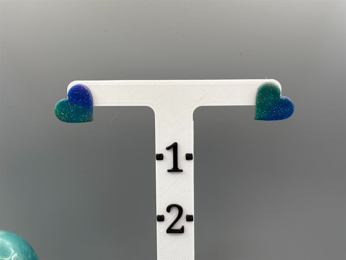 Boucles d'oreilles puces gouttes, étoiles et cœurs