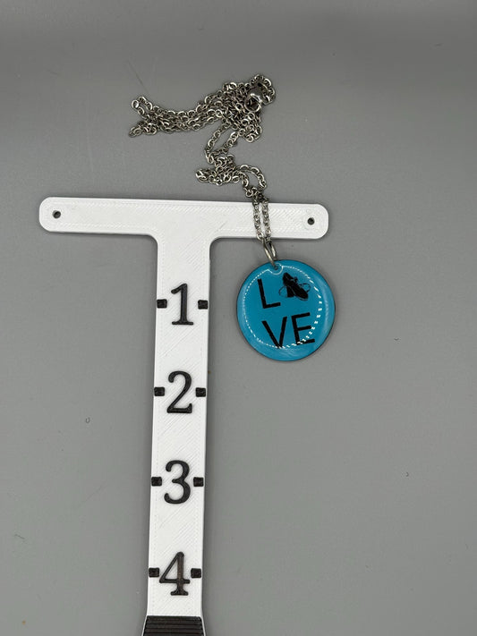 Collier cercle bleu Love Tap