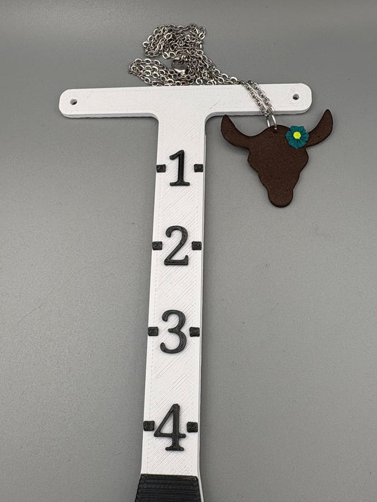 Collier avec fleur turquoise