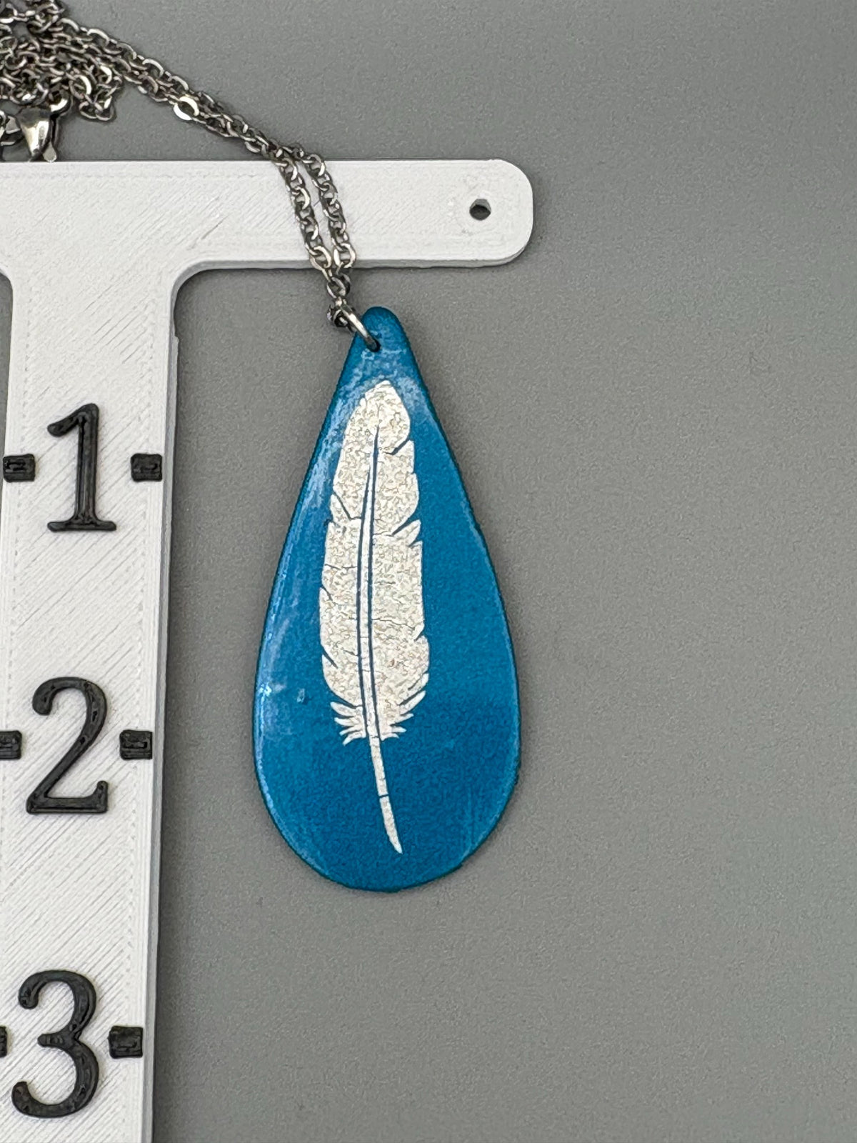Silver Feather Necklace