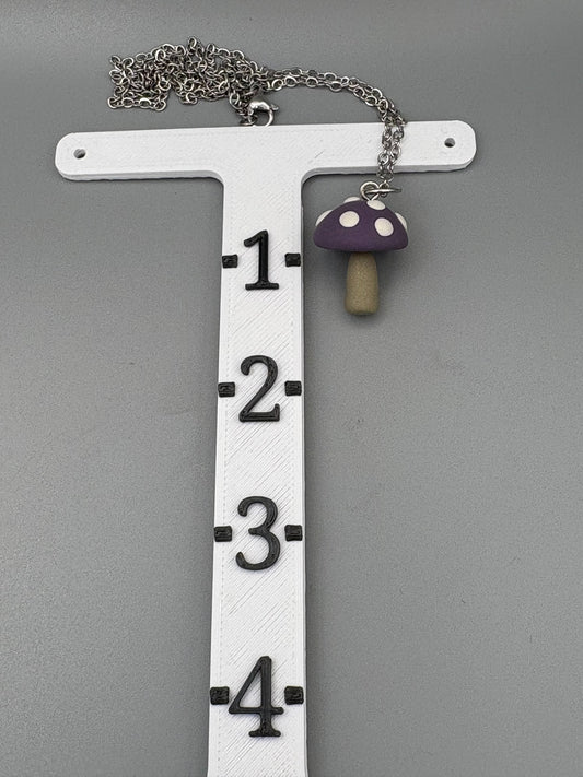 Collier Champignon Violet