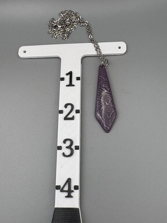 Collier cravate violet
