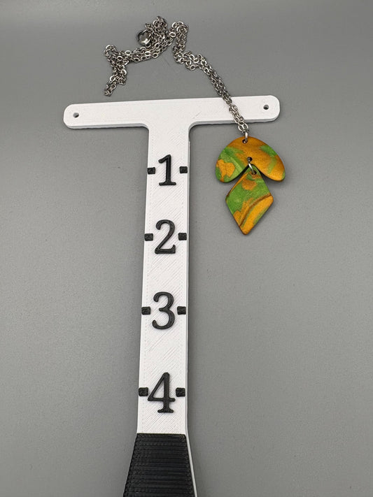 Collier Courbe et Diamant Or Vert