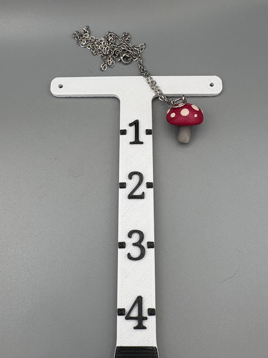 Collier Champignon Violet Rose
