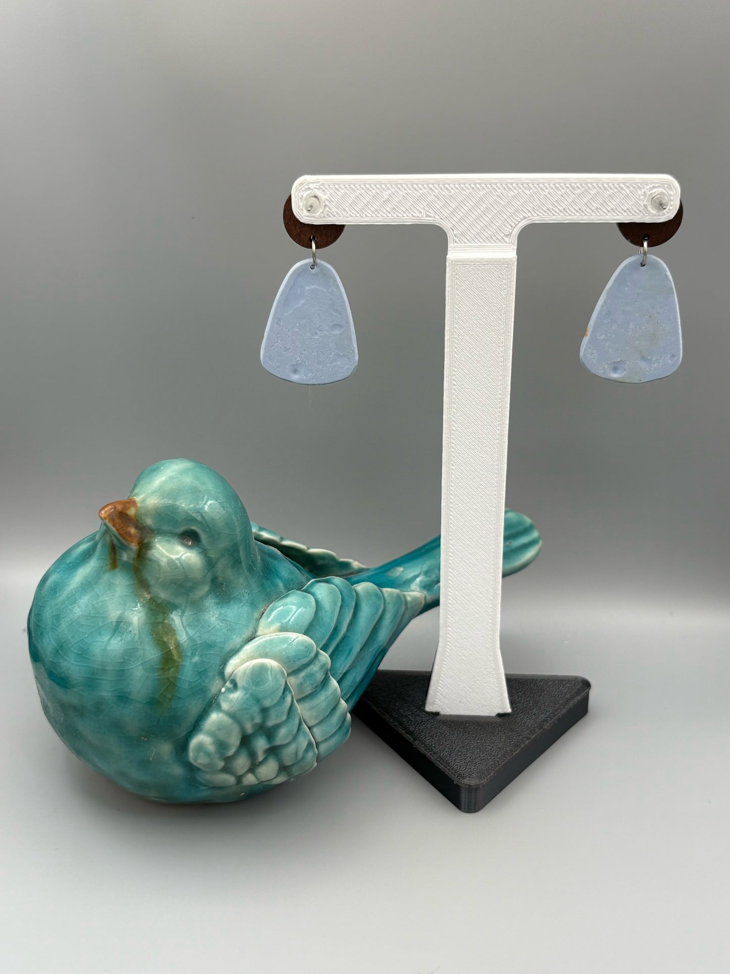 Floral Meadow Dangle Earrings - handcrafted polymer clay earrings by Lakeside Clay