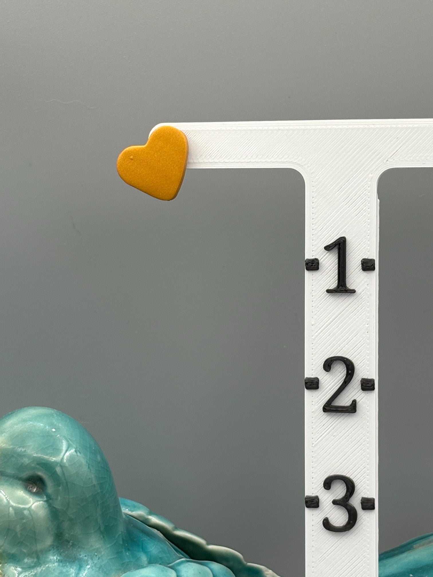 Gold Heart Stud Earrings - handcrafted polymer clay earrings by Lakeside Clay