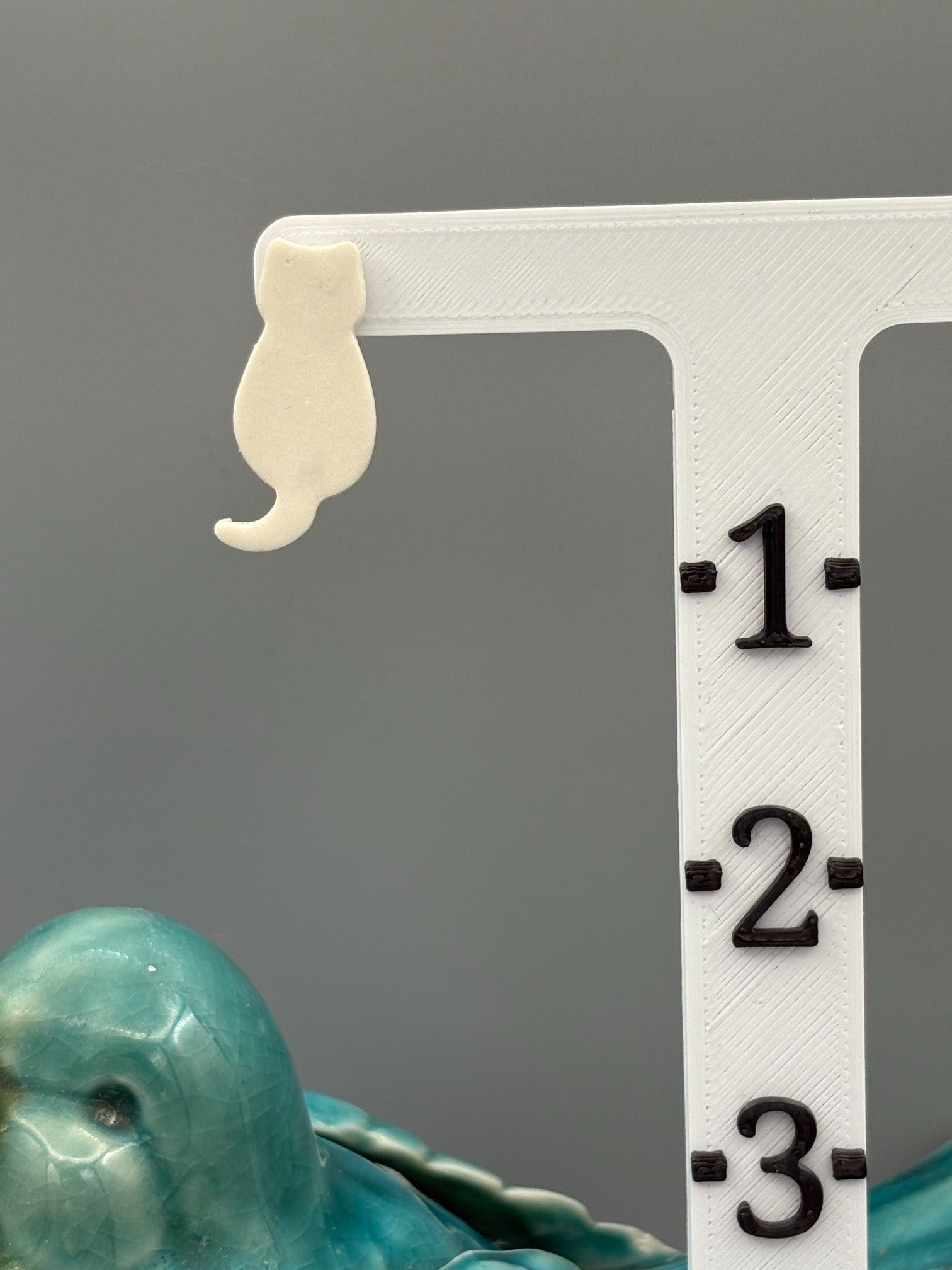 White Cat Stud Earrings - handcrafted polymer clay earrings by Lakeside Clay
