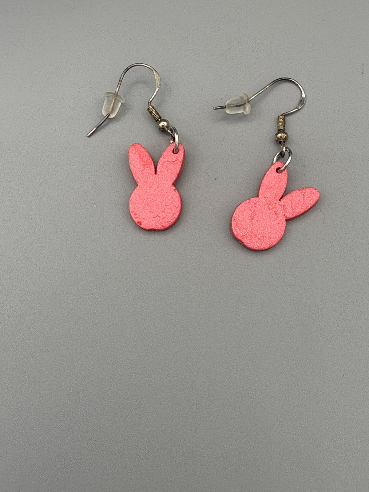 Pink Bunny Heads Earrings