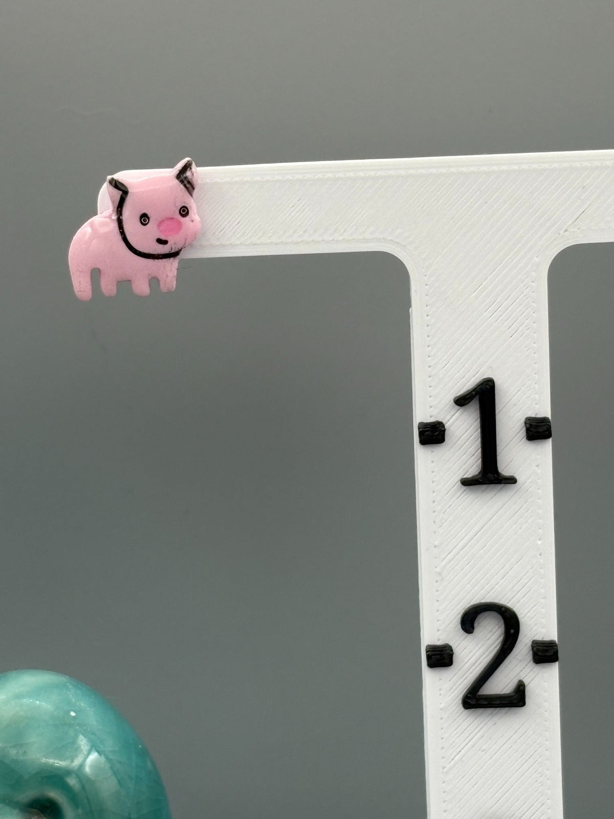 Pig Stud Earrings - handcrafted polymer clay earrings by Lakeside Clay
