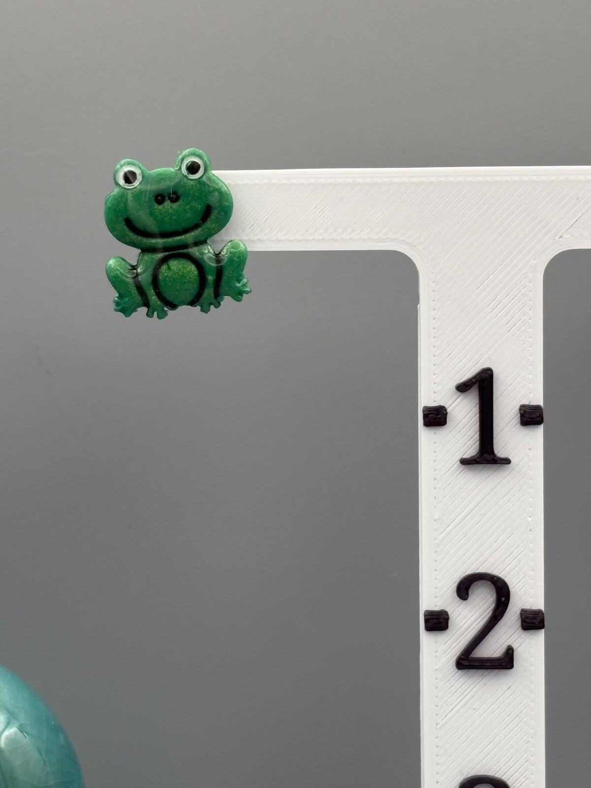 Frog Stud Earrings - handcrafted polymer clay earrings by Lakeside Clay