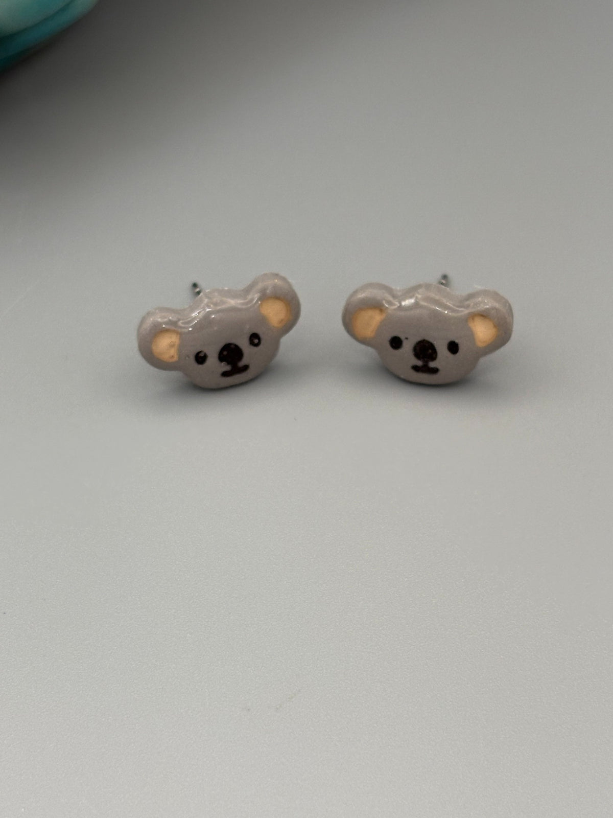 Koala Stud Earrings - handcrafted polymer clay earrings by Lakeside Clay