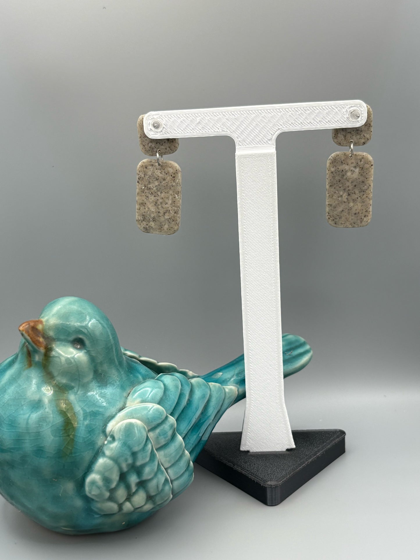 Desert Sun Dangle Earrings - handcrafted polymer clay earrings by Lakeside Clay