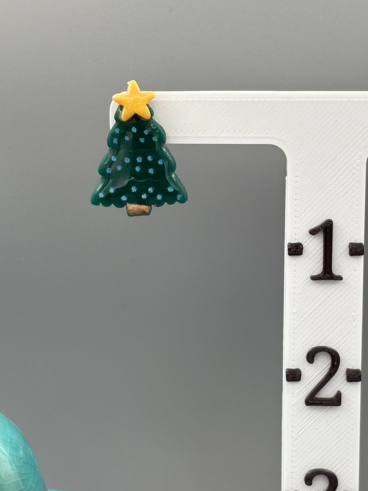 Christmas Tree Stud Earrings - handcrafted polymer clay earrings by Lakeside Clay