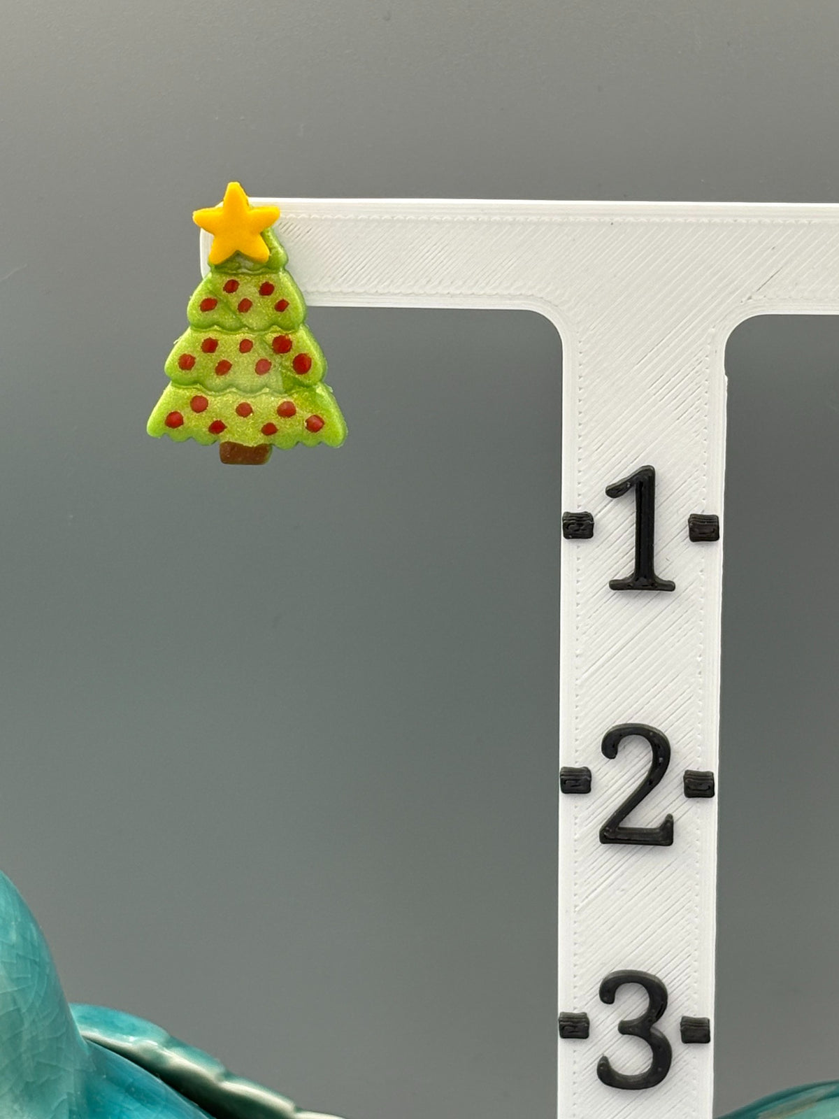 Christmas Tree Stud Earrings - handcrafted polymer clay earrings by Lakeside Clay
