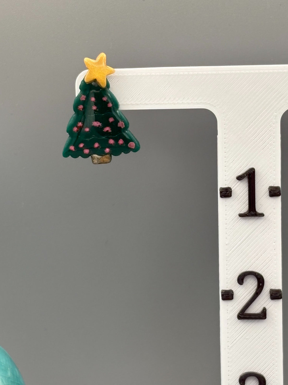 Christmas Tree Stud Earrings - handcrafted polymer clay earrings by Lakeside Clay