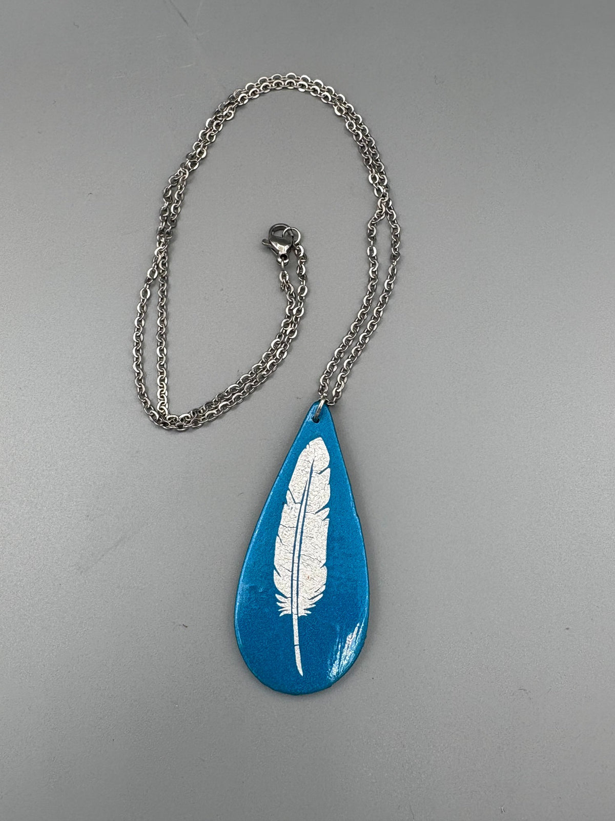 Silver Feather Necklace