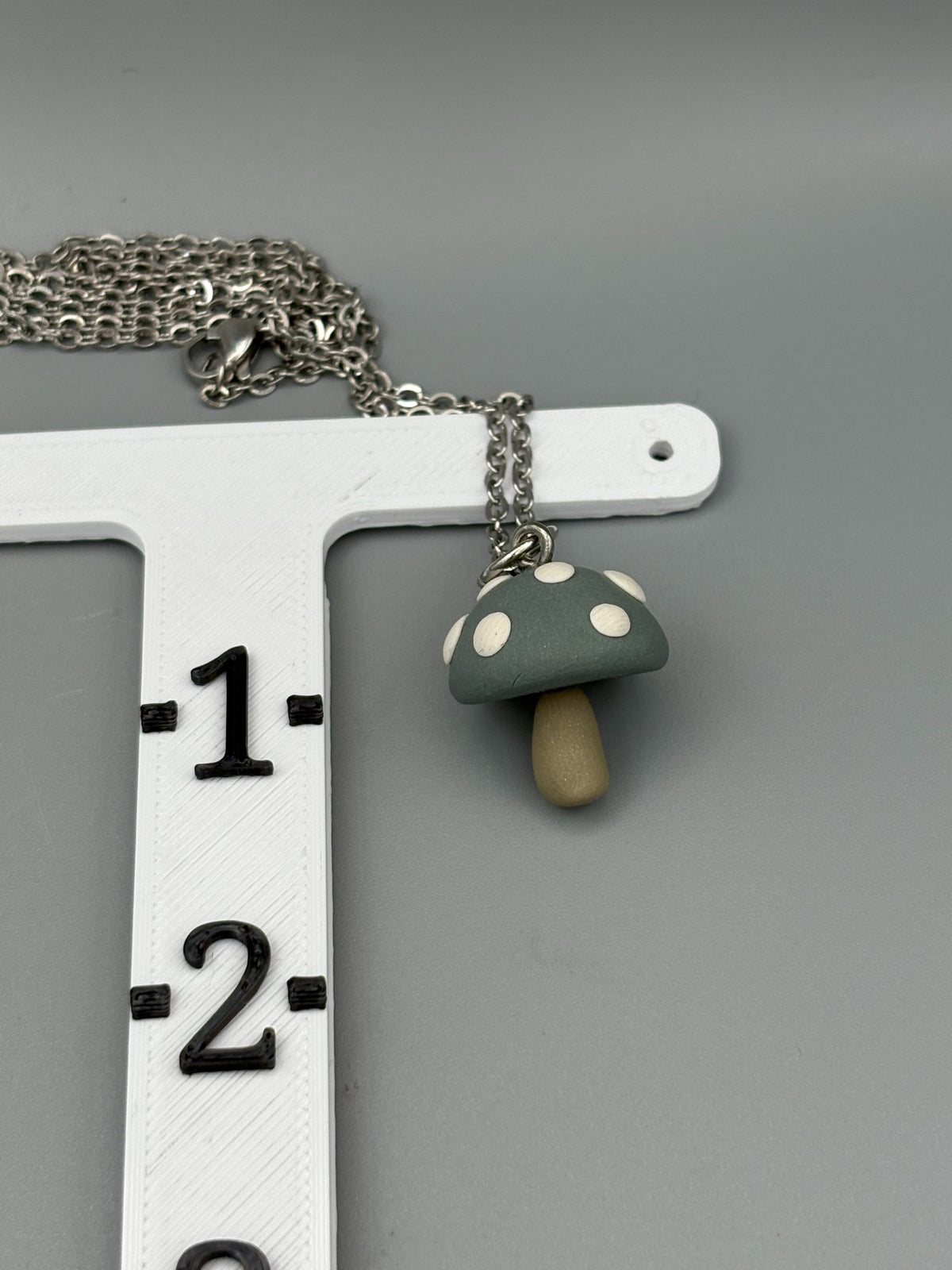 Green Mushroom Necklace