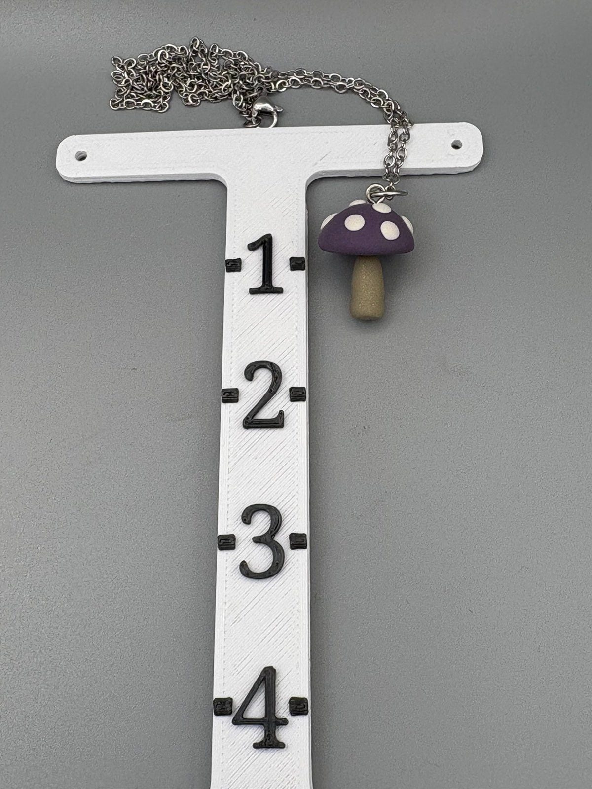 Purple Mushroom Necklace