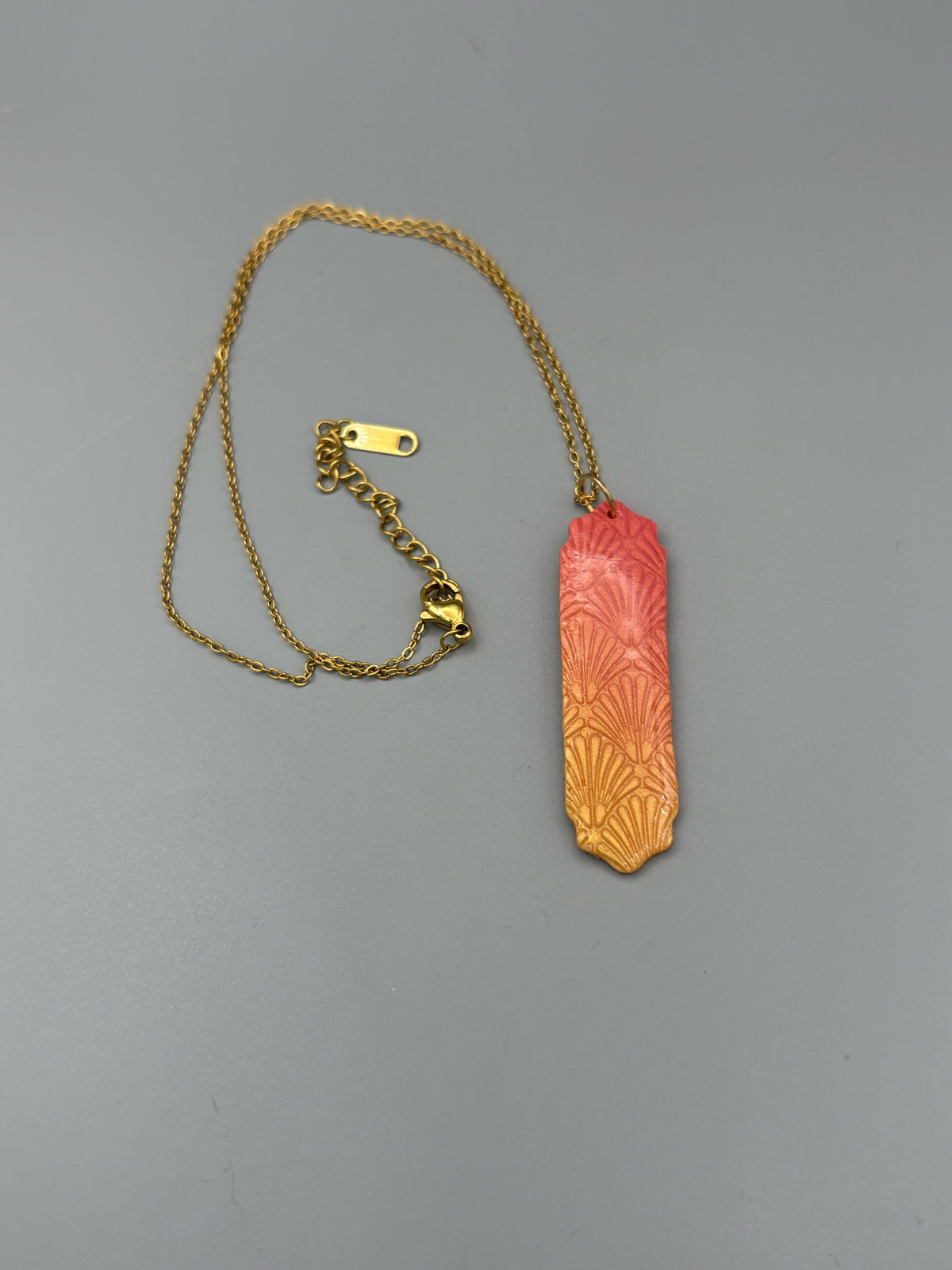 Art Deco Sunset Drop Necklace