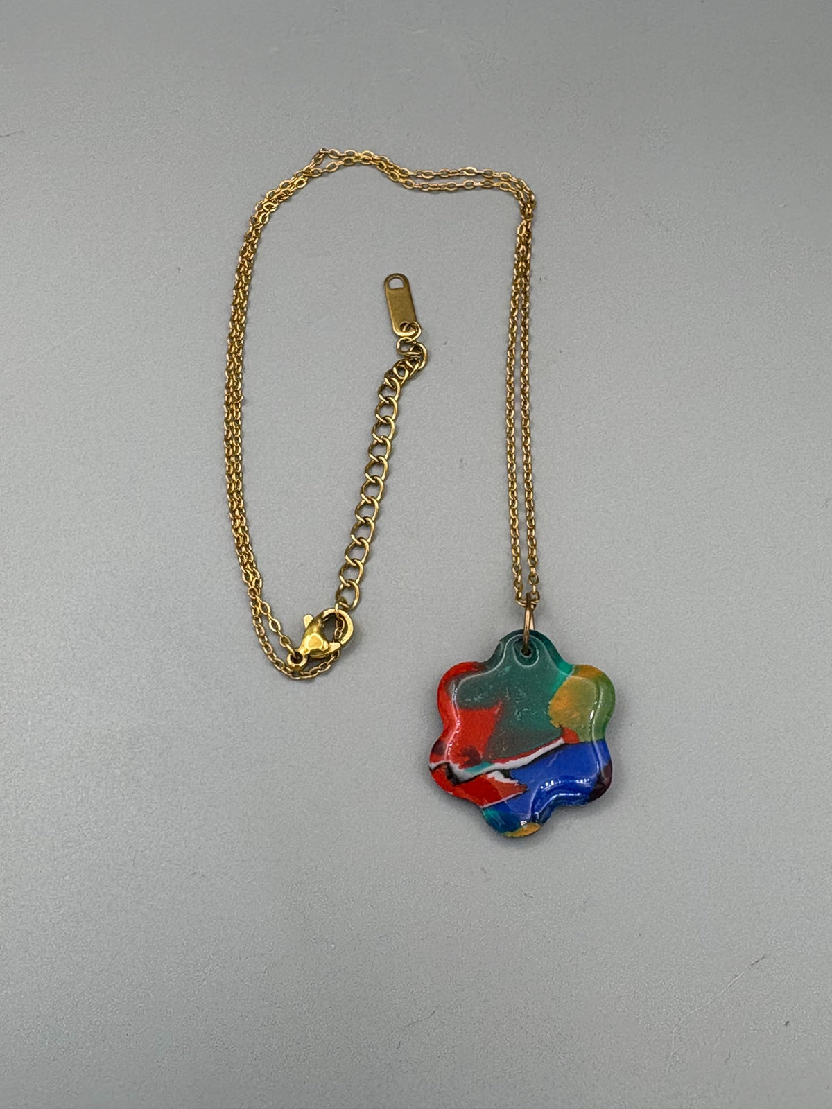 Water Colour Flower Necklace