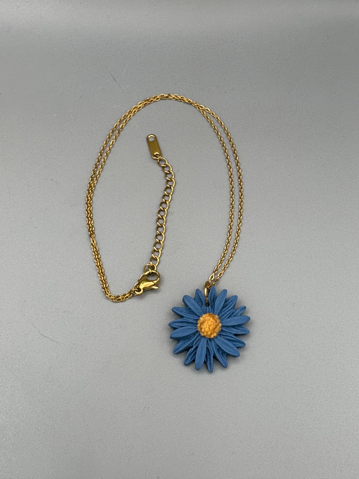 Blue Flower Necklace