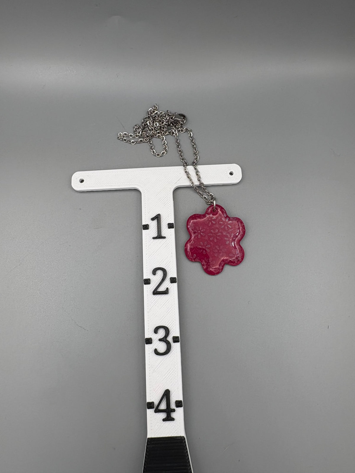 Collier fleur texturé