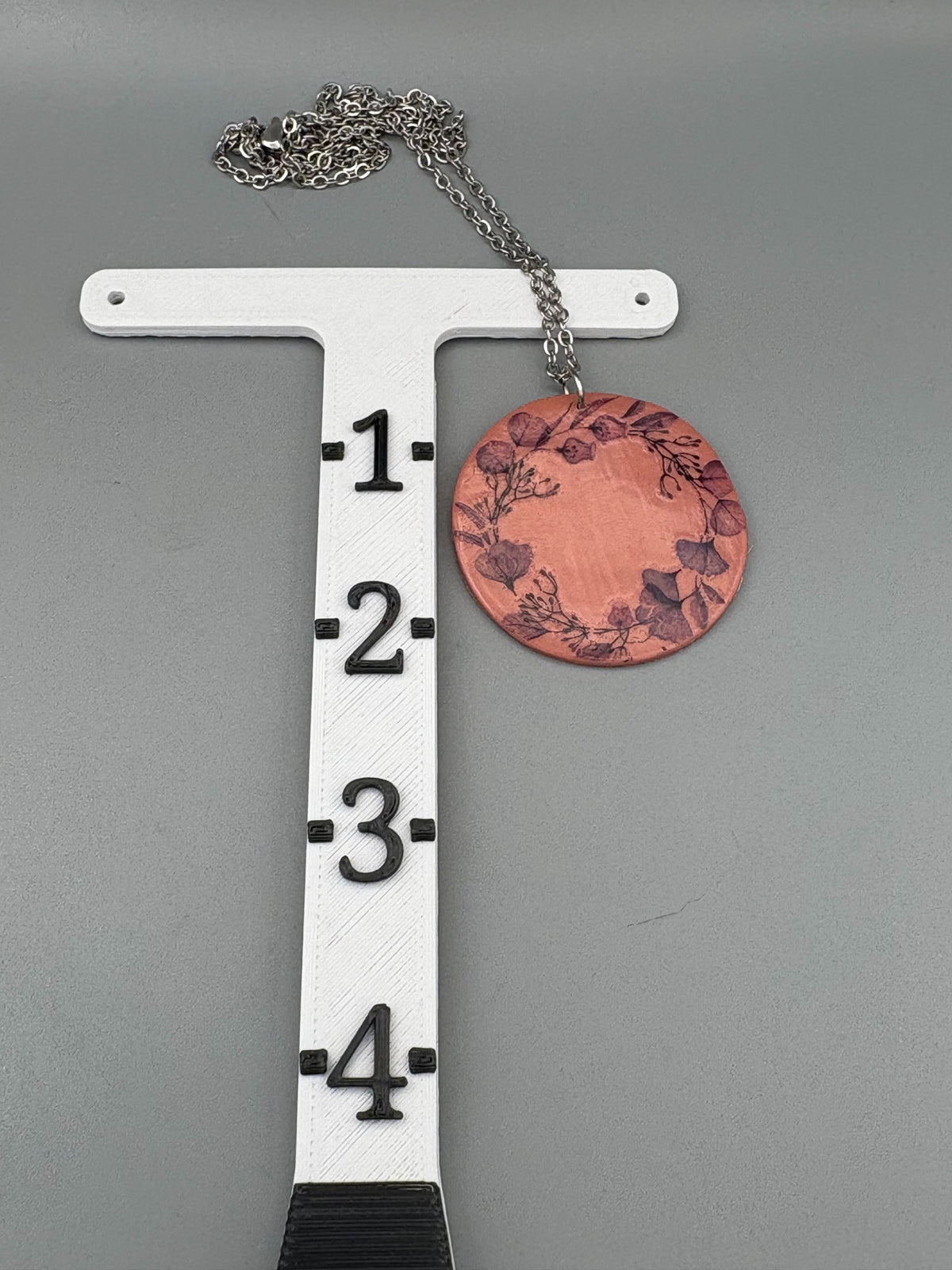 Pink Flower Wreath Necklace