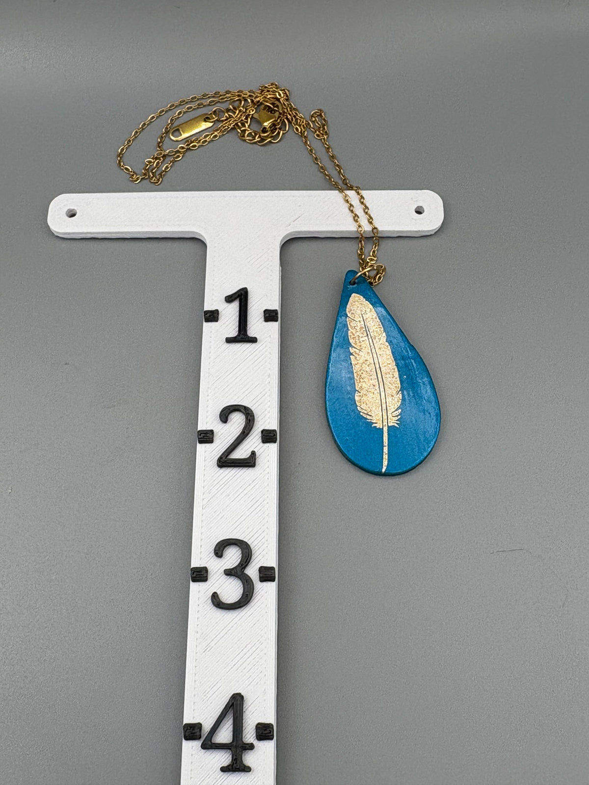 Gold Feather Necklace