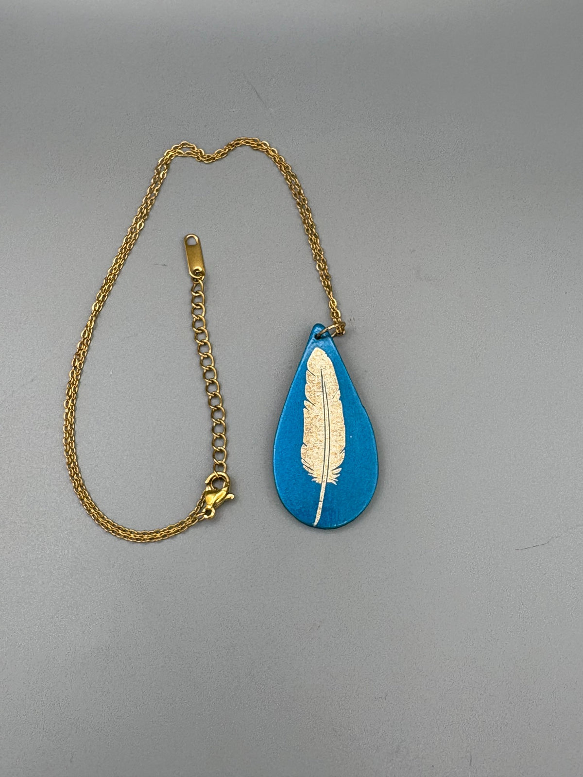 Gold Feather Necklace