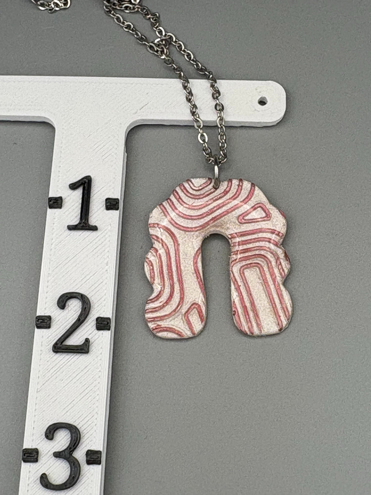 Pink Art Deco Necklace