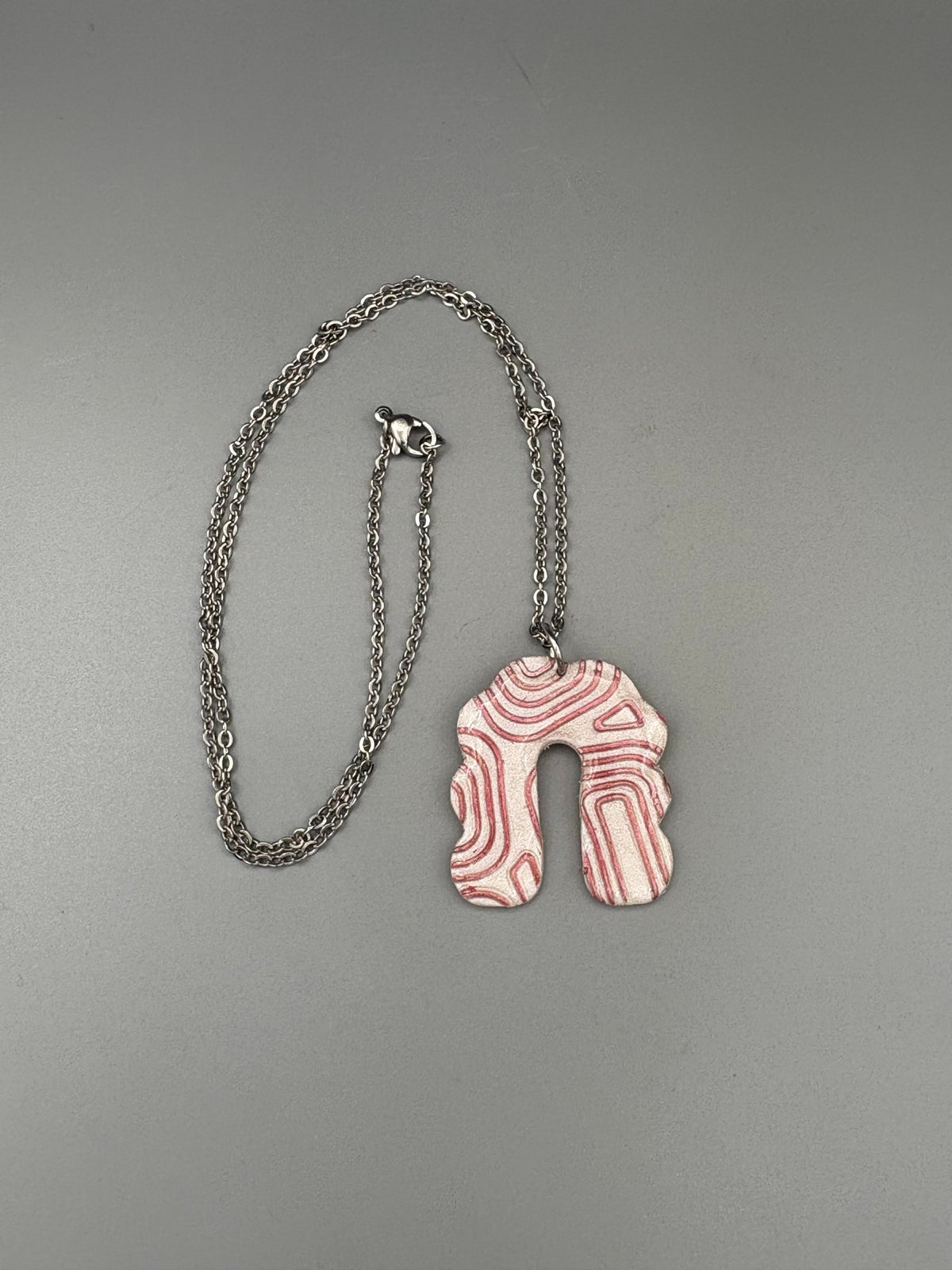 Pink Art Deco Necklace