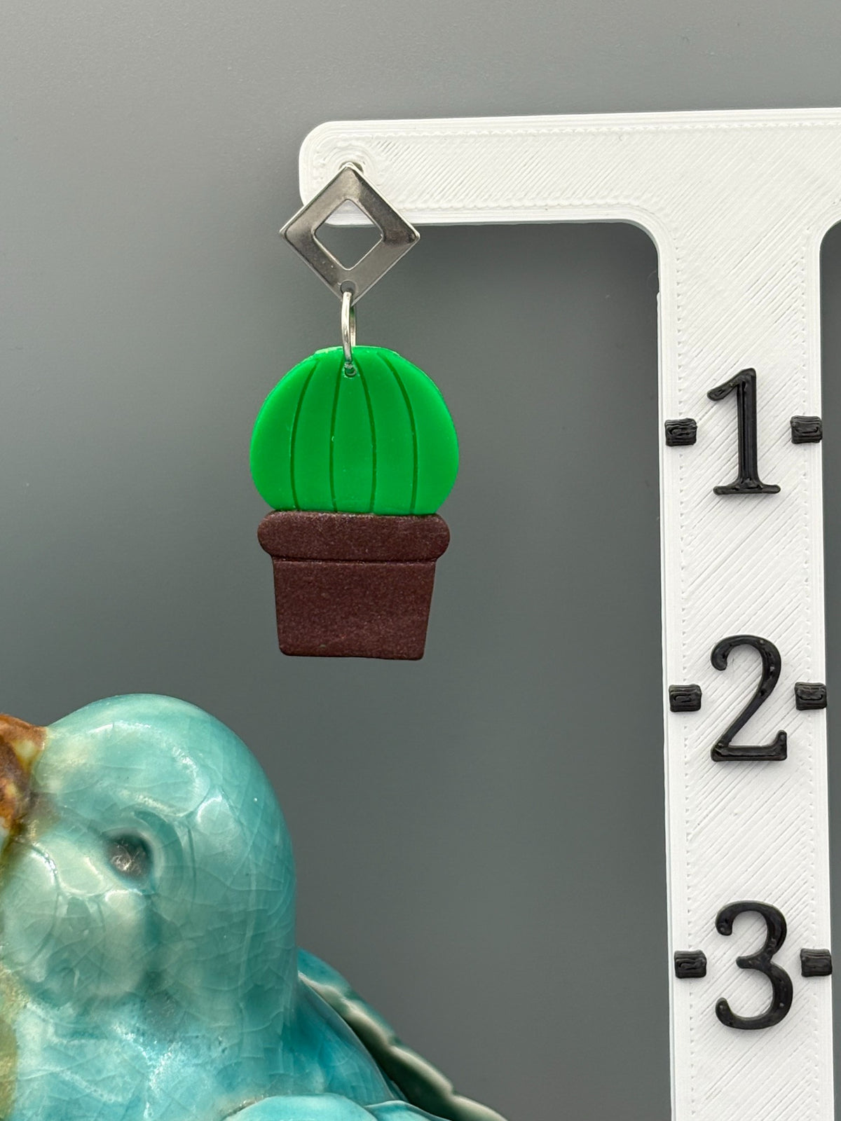 Boucles d'oreilles Cactus boule