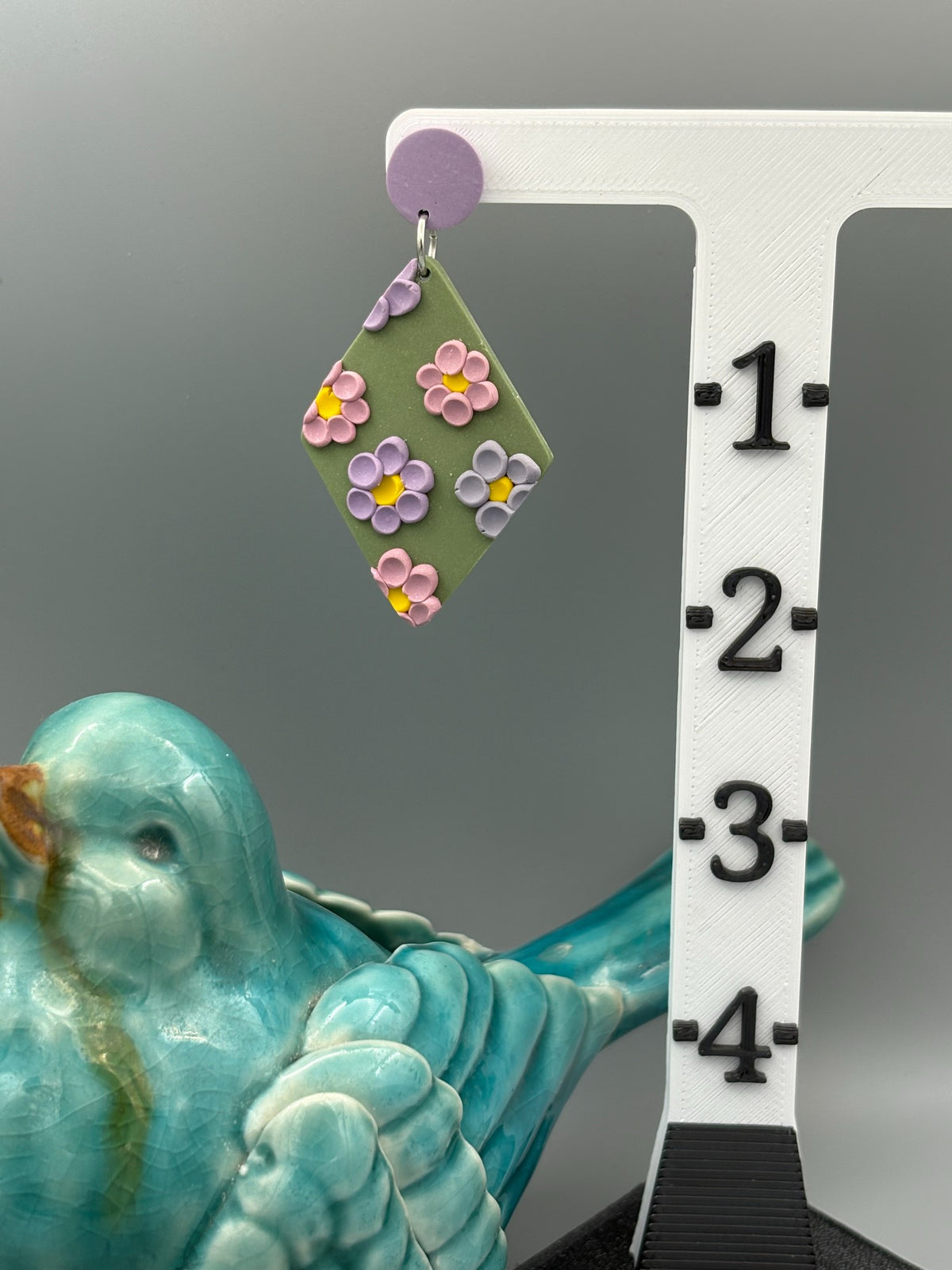 Lavender Fields Diamond Dangle Earrings