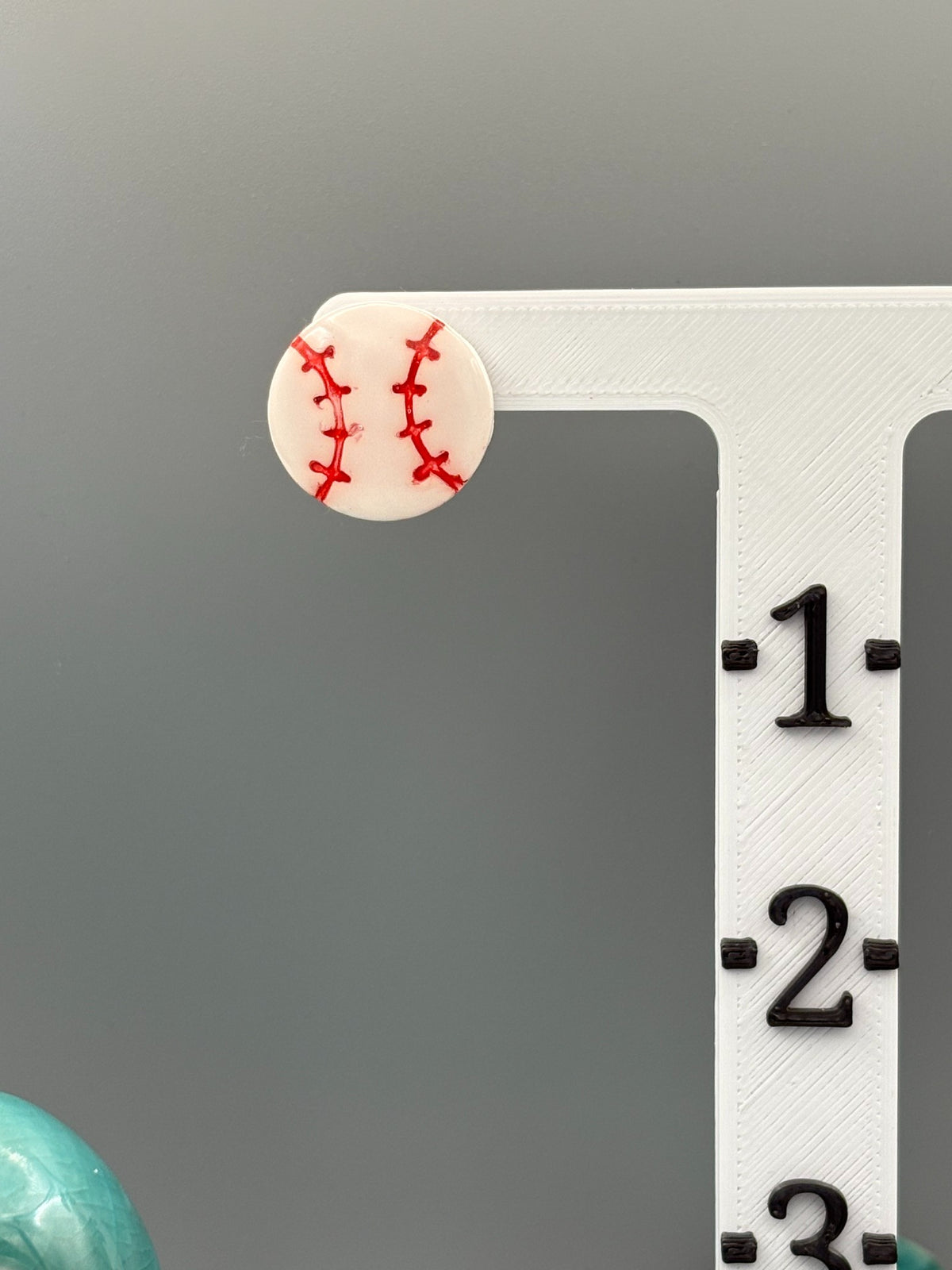 Boucles d'oreilles clous de baseball