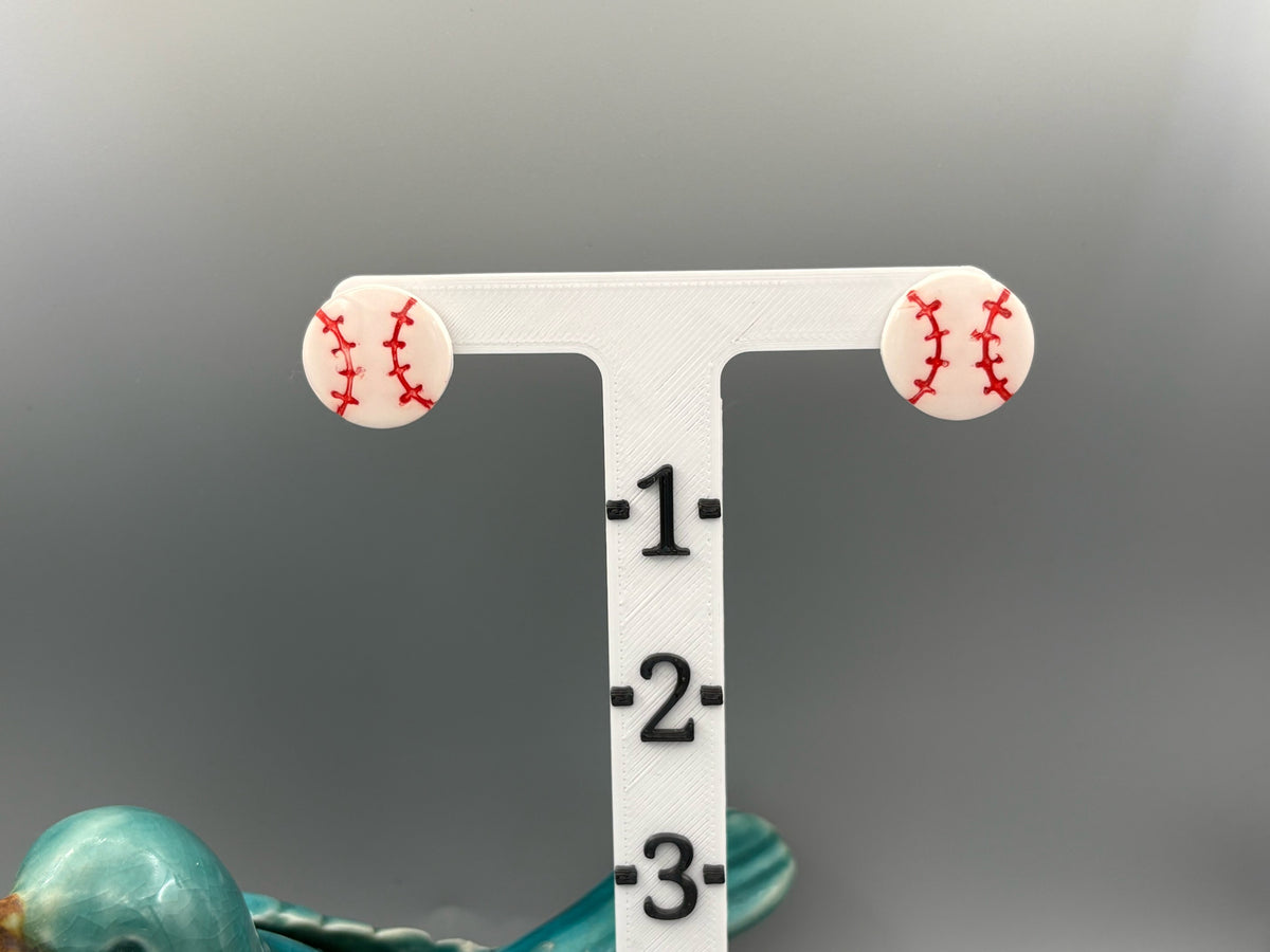 Boucles d'oreilles clous de baseball