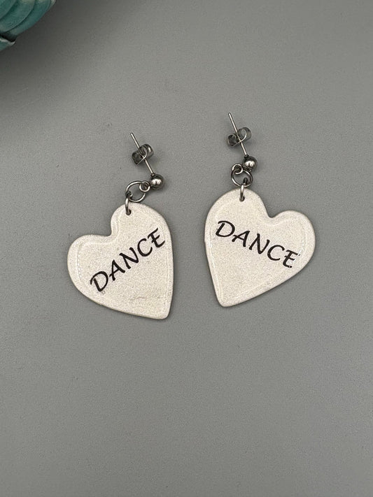 Boucles d'oreilles cœurs Danse d'ivoire