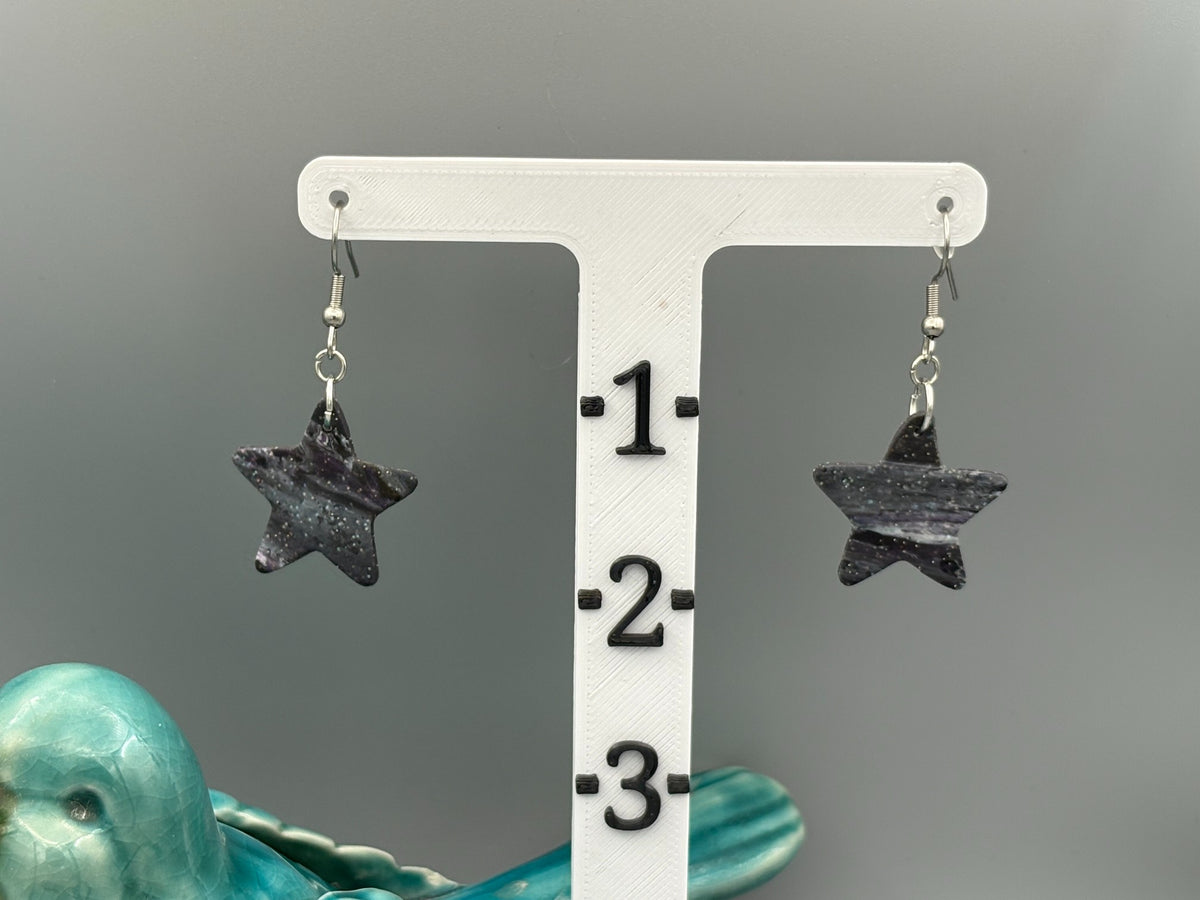 Boucles d'oreilles étoiles du ciel de minuit
