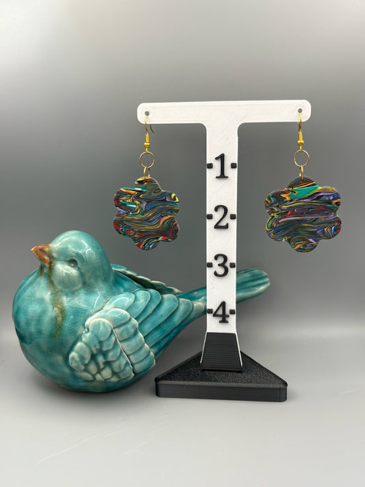 Boucles d'oreilles Fleurs Kaléidoscope