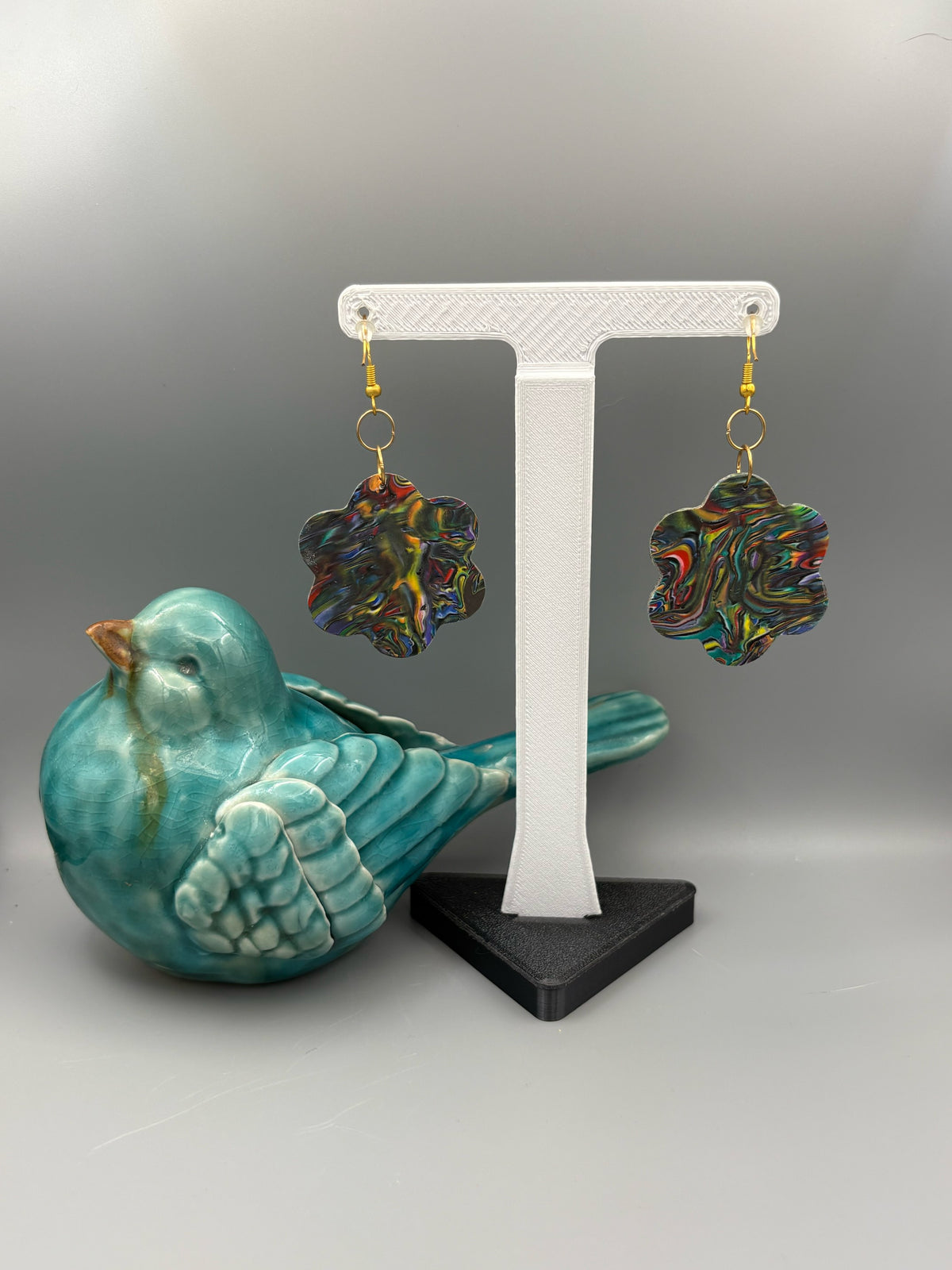 Boucles d'oreilles Fleurs Kaléidoscope