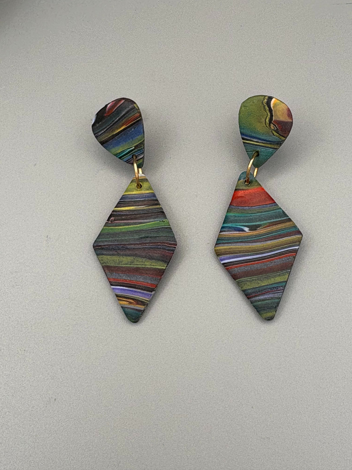 Boucles d'oreilles Diamants Kaléidoscope