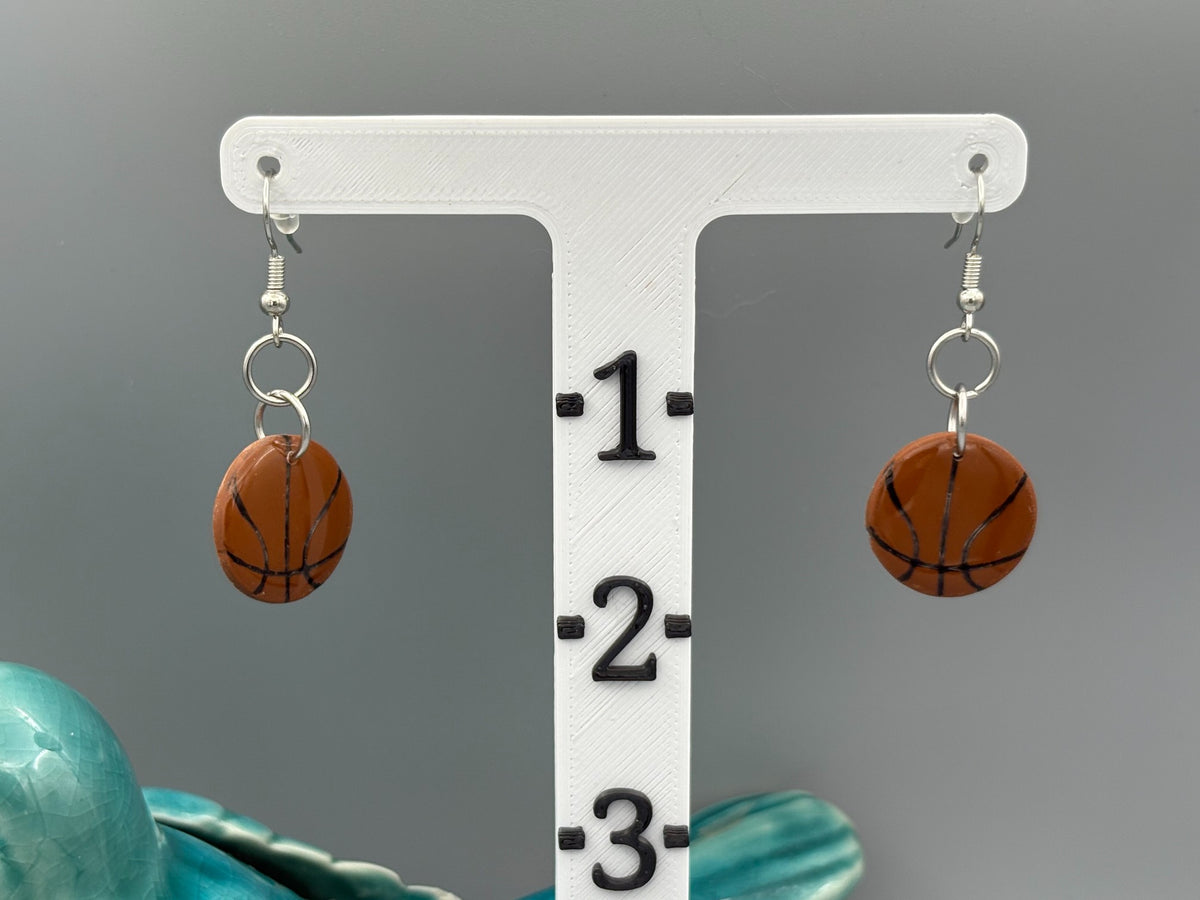 Boucles d'oreilles ballons de basket
