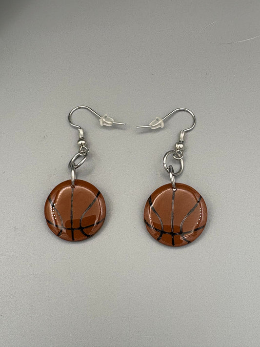 Boucles d'oreilles ballons de basket