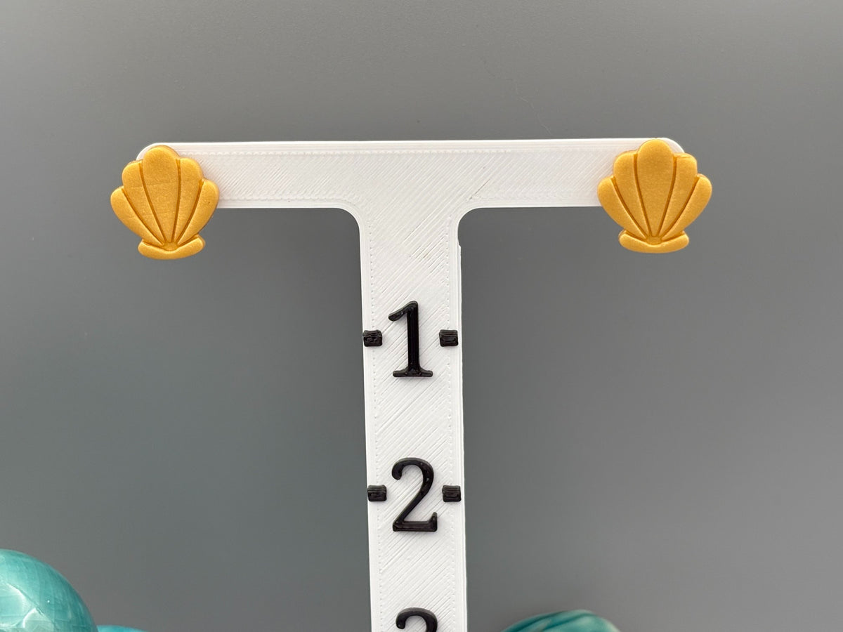 Turtles, Trapezoids, Shells Stud Earrings