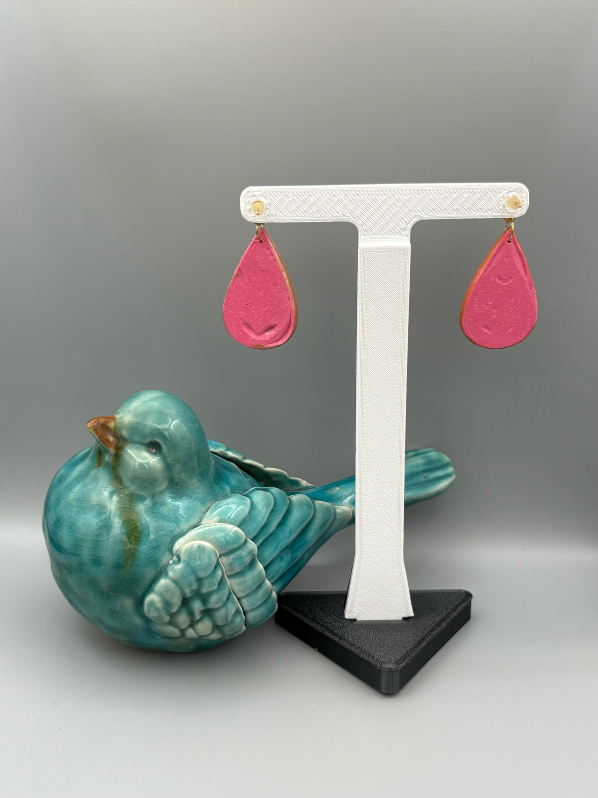 Leafy Vines Dangle Earrings - handcrafted polymer clay earrings by Lakeside Clay