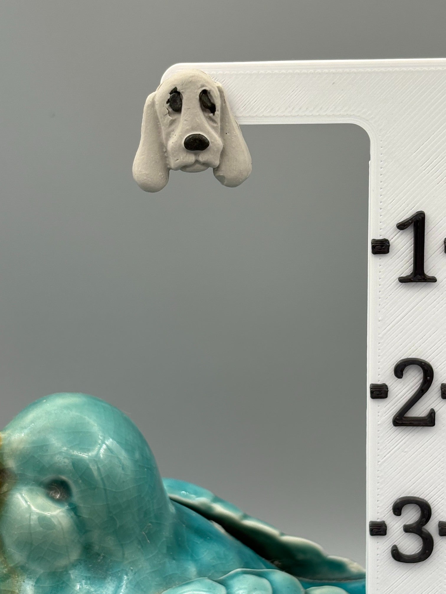 Grey Hound Dog Stud Earrings - handcrafted polymer clay earrings by Lakeside Clay