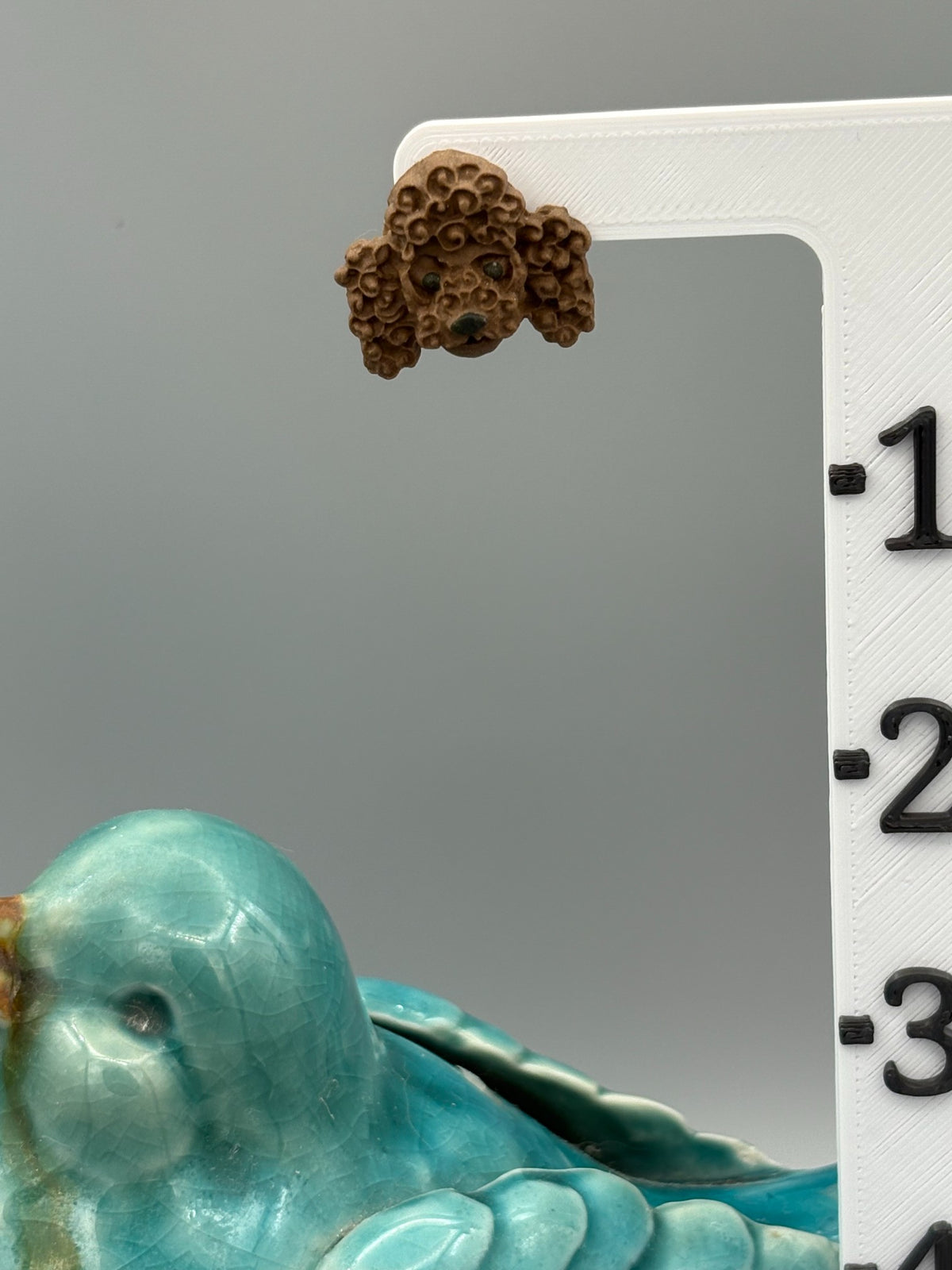 Brown Poodles Stud Earrings - handcrafted polymer clay earrings by Lakeside Clay
