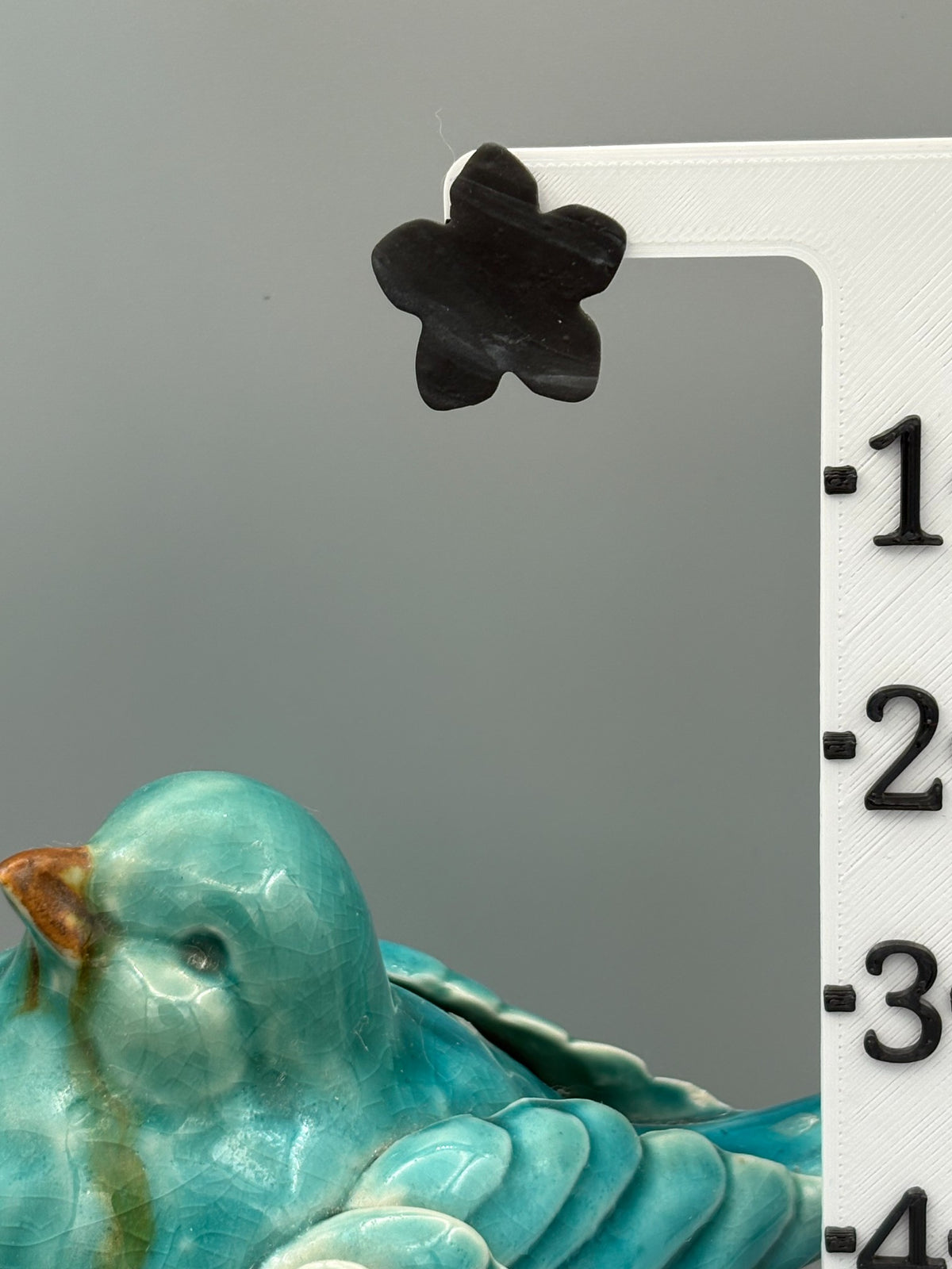 Midnight Sky Flower Stud Earrings - handcrafted polymer clay earrings by Lakeside Clay