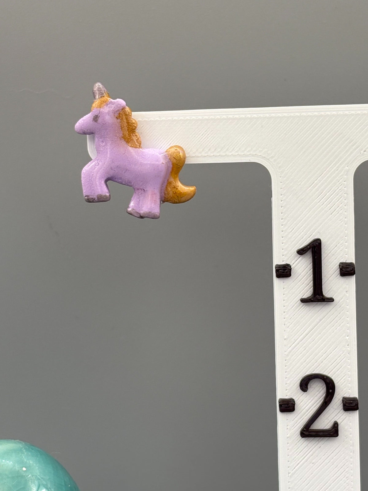 Unicorn Stud Earrings - handcrafted polymer clay earrings by Lakeside Clay