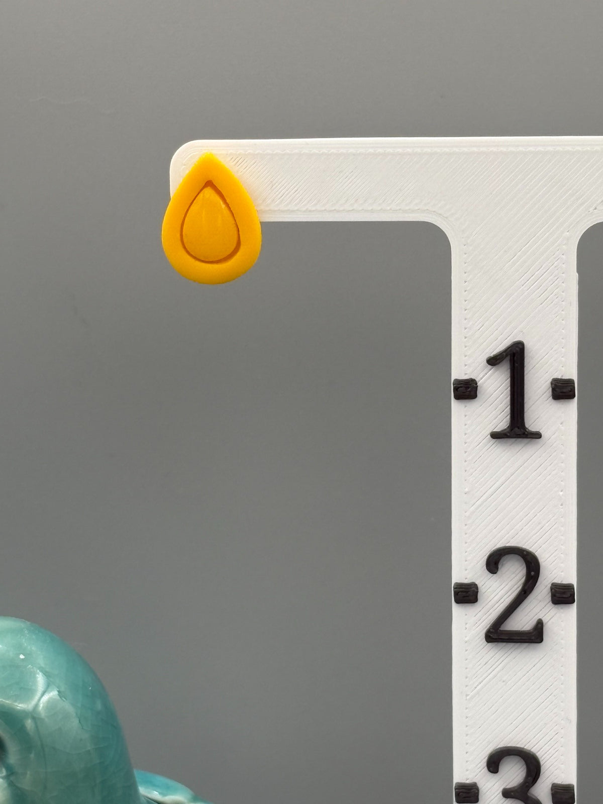 Yellow Drop Stud Earrings - handcrafted polymer clay earrings by Lakeside Clay