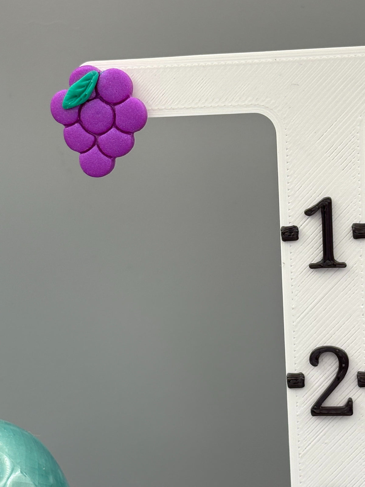 Grapes Stud Earrings - handcrafted polymer clay earrings by Lakeside Clay